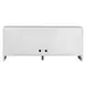 Grafton White and Brown 4 Door Accent Cabinet