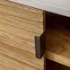Grafton White and Brown 4 Door Accent Cabinet