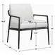 Somerset Oyster White Upholstered Outdoor Lounge Chair