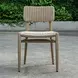 Carlisle Textured Oatmeal and Cerused Wheat Outdoor Dining Chair