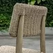 Carlisle Textured Oatmeal and Cerused Wheat Outdoor Dining Chair