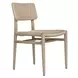 Carlisle Textured Oatmeal and Cerused Wheat Outdoor Dining Chair