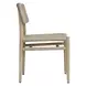 Carlisle Textured Oatmeal and Cerused Wheat Outdoor Dining Chair