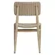 Carlisle Textured Oatmeal and Cerused Wheat Outdoor Dining Chair