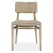 Carlisle Textured Oatmeal and Cerused Wheat Outdoor Dining Chair