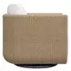 Riverton Oyster White Upholstered Outdoor Swivel Lounge Chair