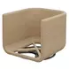 Riverton Oyster White Upholstered Outdoor Swivel Lounge Chair