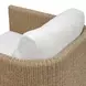 Riverton Oyster White Upholstered Outdoor Swivel Lounge Chair