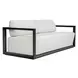 Carlisle Oyster White and Java Black Outdoor Living Room Set