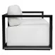 Carlisle Oyster White and Java Black Outdoor Living Room Set