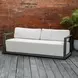 Carlisle Oyster White and Java Black Outdoor Living Room Set