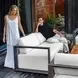 Carlisle Oyster White and Java Black Outdoor Living Room Set