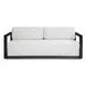 Carlisle Oyster White and Java Black Outdoor Living Room Set