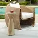 Kingsley Natural Bleached Outdoor Round Drink Table
