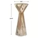 Kingsley Natural Bleached Outdoor Round Drink Table