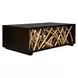 Belmont Rick Walnut Stain and Brown Rectangular Coffee Table
