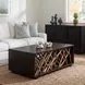 Belmont Rick Walnut Stain and Brown Rectangular Coffee Table