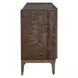 Monterey Brown and Brass 4 Door Accent Cabinet