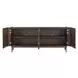Monterey Brown and Brass 4 Door Accent Cabinet