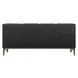 Monterey Brown and Brass 4 Door Accent Cabinet