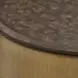 Oakley Antique Brass and Brown Round Coffee Table