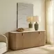 Riverton Brown and White 4 Door Accent Cabinet