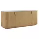 Riverton Brown and White 4 Door Accent Cabinet
