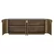 Riverton Brown and White 4 Door Accent Cabinet