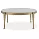 Tylan White and Warm Brass Occasional Table Set
