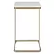 Tylan White and Warm Brass Occasional Table Set