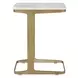 Tylan White and Warm Brass Occasional Table Set
