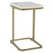 Tylan White and Warm Brass Occasional Table Set