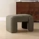 Langston Kale Green Upholstered Small Accent Bench