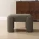 Langston Kale Green Upholstered Small Accent Bench
