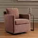 Oakley Canyon and Blush Upholstered Swivel Glider Accent Chair