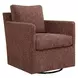 Oakley Canyon and Blush Upholstered Swivel Glider Accent Chair