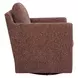 Oakley Canyon and Blush Upholstered Swivel Glider Accent Chair