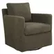 Oakley Kale Green Upholstered Swivel Glider Accent Chair