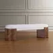 Grafton Off White Upholstered Accent Bench
