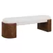 Grafton Off White Upholstered Accent Bench