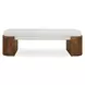 Grafton Off White Upholstered Accent Bench