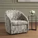 Hamilton Moss and Ivory Upholstered Swivel Accent Chair