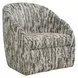 Hamilton Moss and Ivory Upholstered Swivel Accent Chair