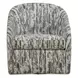 Hamilton Moss and Ivory Upholstered Swivel Accent Chair