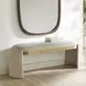 Monterey Bone White Upholstered Accent Bench