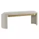 Monterey Bone White Upholstered Accent Bench