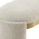 Monterey Bone White Upholstered Accent Bench