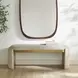 Monterey Bone White Upholstered Accent Bench