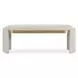 Monterey Bone White Upholstered Accent Bench