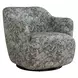 Carlisle Sage and Blue Upholstered Swivel Accent Chair